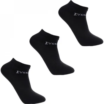 Pánské ponožky Everlast 3 Pack Trainer Socks Junior Black Junior 1-6