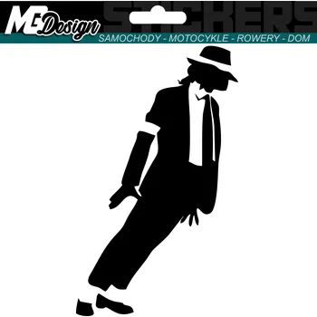 Samolepicí dekorace na vozidlo NÁLEPKA na auto JACKSON TANIEC DANCE 8x14 cm