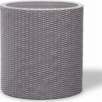 Květináč Květináč KETER Cylinder M Silver Grey
