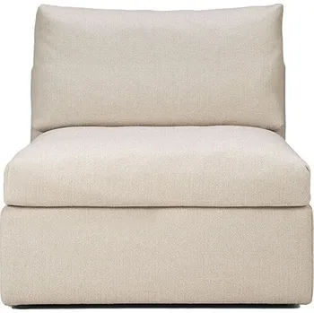 Pohovka Středový modul Ethnicraft Mellow Eko látka šedobílá 80x103 v.63 v.sedu 42