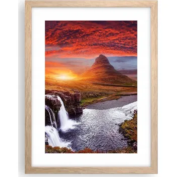 Obraz Obraz plakát v rámu světlý dub do obýváku 30x40 krajina plakáty na zeď