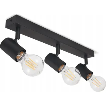 ZÁVĚSNÉ STROPNÍ SVÍTIDLO DO KUCHYNĚ 3xE27 HALO - ČERNÁ