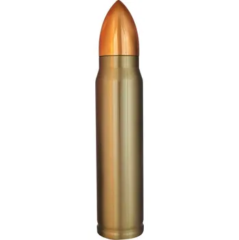 Termoska Vakuová termoska BULLET 1000ml (Designová termoska ve tvaru 62 mm protiletadlové střely ve stejném měřítku, ideální pro fanoušky střelby, armády, lovcům a vojákům...)