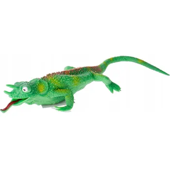 Hračka pro nejmenší CHAMELEON S HRÁŠKEM JEŠTĚRKA GUMOVÁ HRAČKA