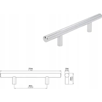 Nábytkové kování Nábytková úchytka SIRO 885-178ZN1 chrom lesk