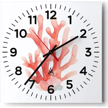 Hodiny Nástěnné hodiny do obýváku 40x40 Rafa Moře Tiché Skleněné hodiny Bez hlučný