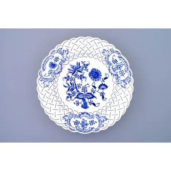 Jednorázové nádobí Cibulák Talíř reliéfní 27cm Originální cibulový porcelán Dubí 2. jakost
