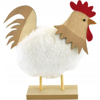 Obraz Velikonoční figurka dřevěná slepice 15 cm