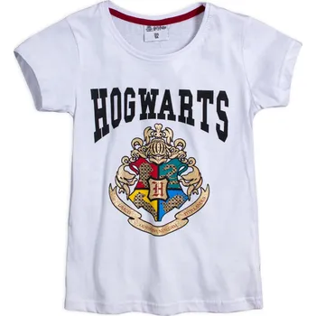 Dívčí tričko HARRY POTTER BRADAVICE bílé Velikost: 146