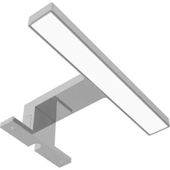 Zrcadlo Koupelnové LED světlo nad zrcadlo 18cm, 3,5W, 200lm, denní, barva chrom, vodorovná montáž