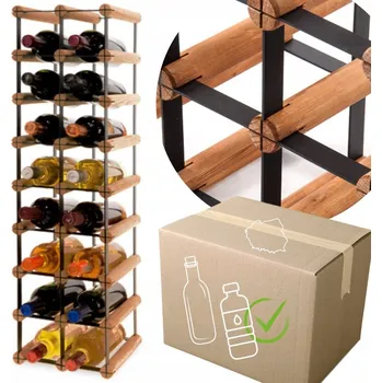 Stojan na víno Stojan na víno RW-8 2x8 regál olejovaný na 16 lahví