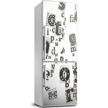 Fototapeta Samolepící tapeta na lednici - Písmena z novin 70x190 cm