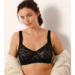Blancheporte Zmenšující podprsenka z krajky, s kosticemi černá 90F