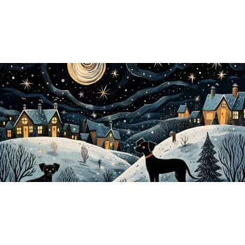 Plakát Noční Plakát Tlapková patrola bez rámu 91,3 x 44,5 cm