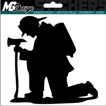 Samolepicí dekorace na vozidlo SAMOLEPKA HOBBY Práce HASIČ Hasiči 15x15 cm