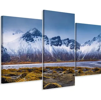 Obraz Obraz TRYPTYCH Panorama HORY Příroda Zima 3D 60x40