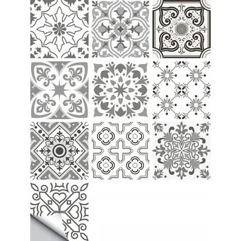 Tapeta SAMOLEPICÍ PANEL PATCHWORK PVC DLAŽDICE SADA 10 KUSŮ TAPETA 20x20cm