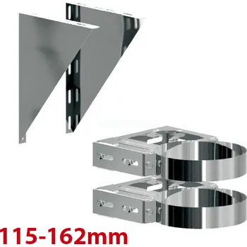 Střecha Komíny CZ Příplatek za delší upevnění nerez ø150 - vzdálenost zvolíte v detailu délka: 115-162mm