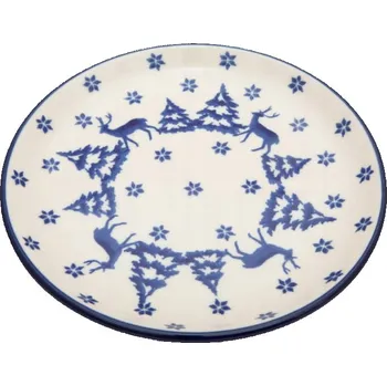 Talíř Dezertní talířek 16 cm VÁNOCE Bolesławiec