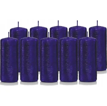 Svíčka Dekorativní parafinová svíčka bez vůně Drobo 10 ks