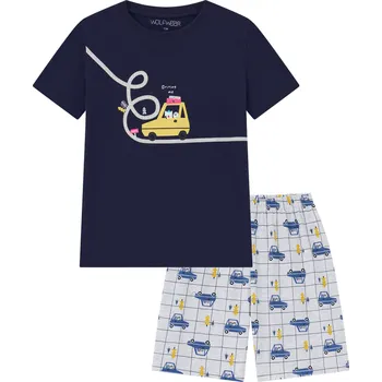 Chlapecké letní pyžamo Wolf S2561 tmavě modré