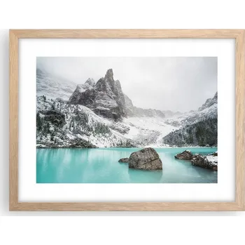 Obraz Obraz plakát v rámu světlý dub do obýváku 40x30 krajina foto na zeď