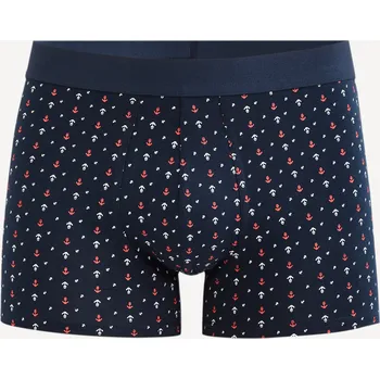 Pánské spodní prádlo Celio Vzorované boxerky Giboancre 1141200 Tmavě modrá XXL