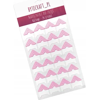 kreativní sada Růžky na fotografie do alba DIY 24 ks RŮŽOVÉ (růžové)