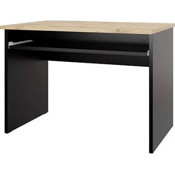 Psací stůl Nejlevnější nábytek Nejby Gianni, PC stůl, černá/dub wotan