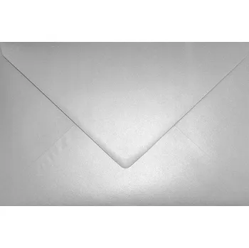 Obálka Perleťové obálky C5 Aster Metallic stříbrné 5 ks