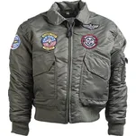 Bunda dětská pilot CWU (BOMBER) oliv Miltec Vyberte velikost: M