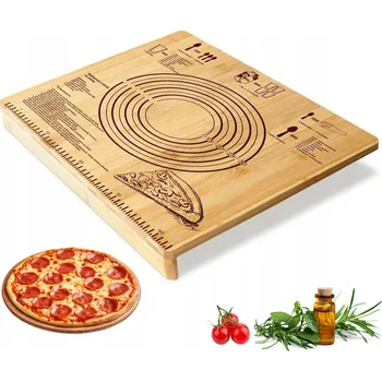 Kuchyňské prkénko VELKÁ VÁL krájecí deska DŘEVĚNÁ, bambusová, GRAVÍROVANÁ 53 x 43 cm