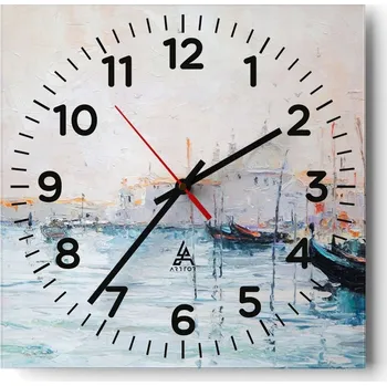 Hodiny Kuchyňské nástěnné hodiny 30x30 Umělecké skleněné hodiny do obýváku Moderní tiché