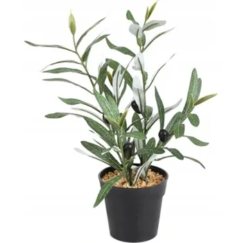 umělá květina UMĚLÁ Rostlina OLIVOVNÍK v Květináči REALISTICKÁ 35cm PĚKNÝ KEŘÍK