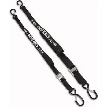 Upínací popruh Upínací kurty s háky - přepravní popruhy ACERBIS TIE DOWNSEXTRA SILNÉ délka 205 cm, šíře popruhu 3,5 cm, barva černá - pár (doplňky pro motocykl, popruhy)