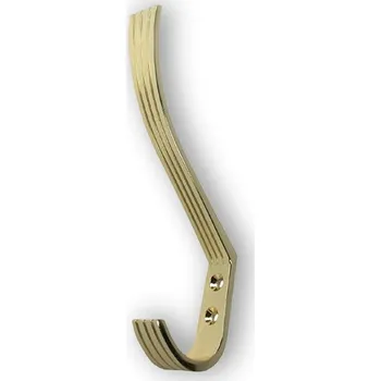 Nábytkové kování Nábytková úchytka věšák SIRO 1604/ZN5 lesklý mosaz, zlatý