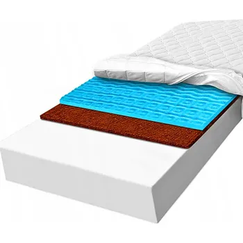 Matrace Pěnová Matrace 90x200 masážní kokos 7 zón pro krevní oběh 25 cm H2 H3