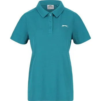 Dámské tričko Slazenger Pique Polo Womens Teal 14 (42)