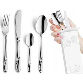 Příbor Sada příborů Amefa WHISPER 1405 WAVE NEREZOVÉ OCELI BEZ NIKLU 48 dílů