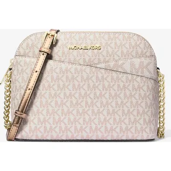 Kabelka MICHAEL KORS dámská kabelka,crossbody Jet Set Travel Medium Dome lesklé růžové