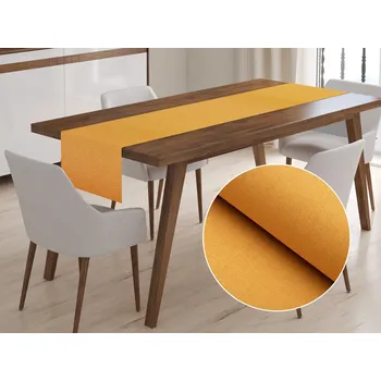 ubrus Dekorační běhoun na stůl BKW-211 Hořčicové žíhání 20x120 cm