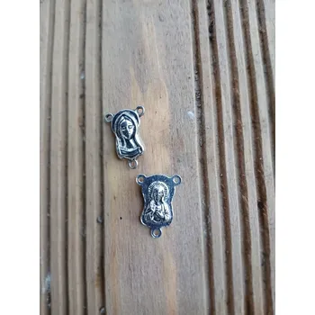 Materiál na výrobu šperku Madonka oválná 10 x 8 mm, starostříbrná