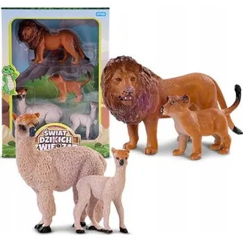Figurka A9872 Figurky divokých zvířat s mláďaty - sada