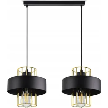 Závěsná lampa Lustr Stropní Svítidlo Černá Bílá LOFT