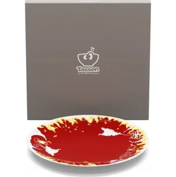 Talíř Mělký jídelní talíř 58products Tassen Speiseteller Feurig 3D nádobí, 28 cm