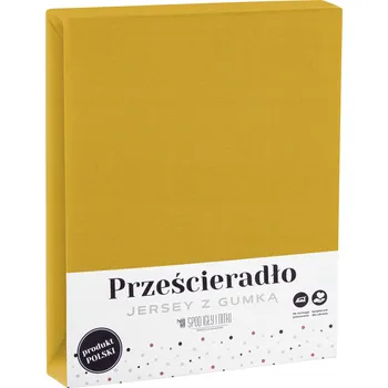 Prostěradlo HOŘČICE PROSTĚRADLO JERSEY 120x200 S GUMOU EKO