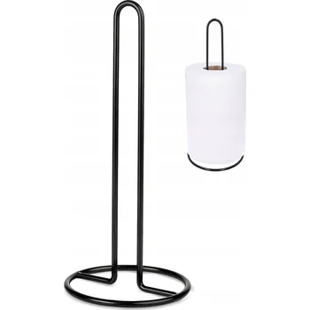 Utěrka Loftový stojan na papírové kuchyňské utěrky černý
