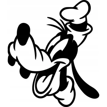 Samolepicí dekorace na vozidlo Samolepka PES PLUTO na auto 10 cm