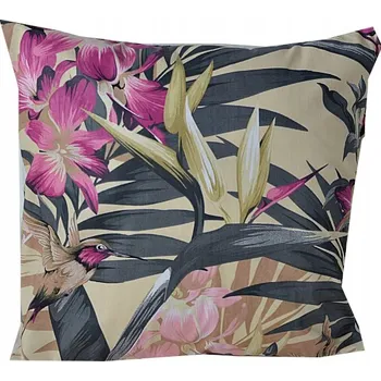 Povlak na dekorativní polštářek POVLAK NA POLŠTÁŘ 40X40 BAVLNA SE ZIPEM S PTÁKY