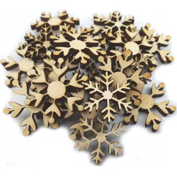 Vánoční dekorace Sněhové Sněhová Vločka SNĚHOVÉ VLOČKY 24 ks 12x2cm a 12x2,5cm Vánoční
